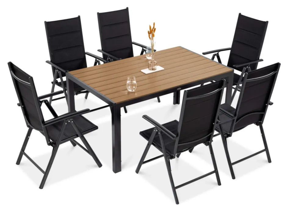 Dārza mēbeles Sidny tumši pelēks/teak - N1 Home