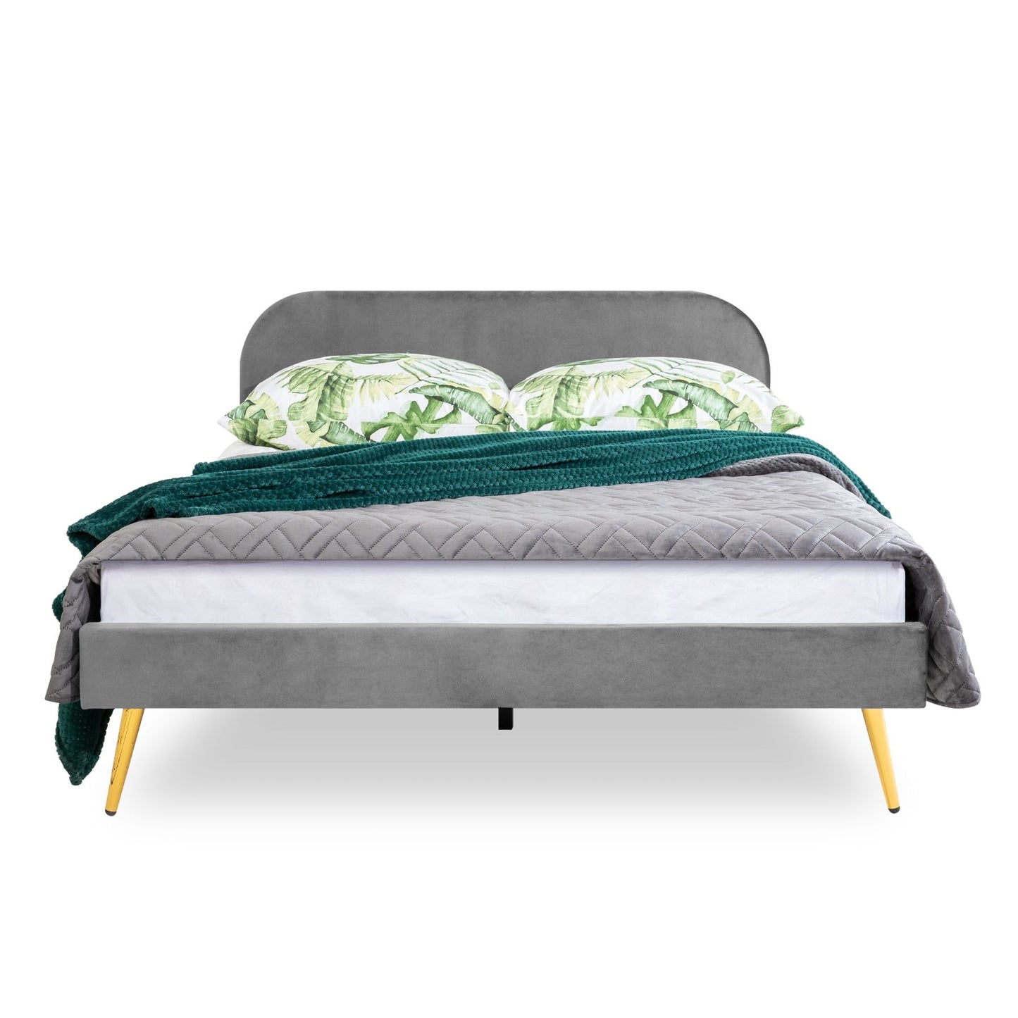 VENLO samta gulta pelēka 160x200 cm - N1 Home