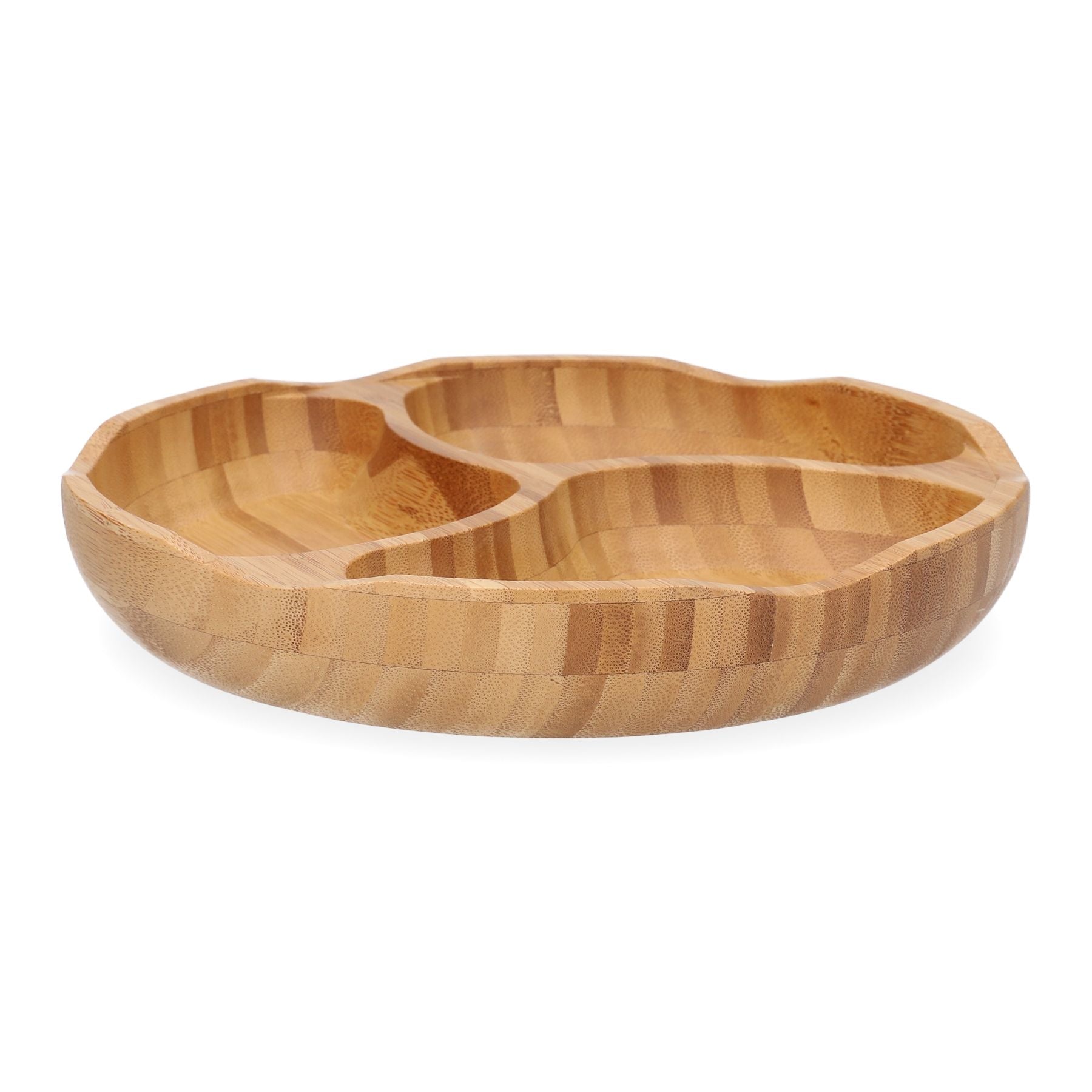 Platter BAMBOU bambusa ar trim nodalījumiem 25 cm - N1 Home