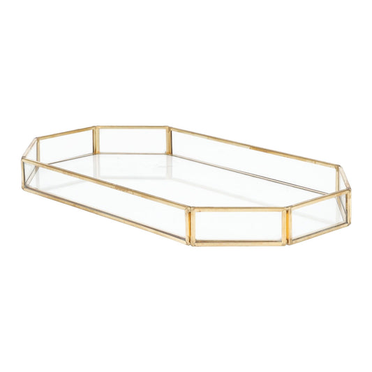 Dekoratīvā zelta paplāte GRAZIA 27x15x2 cm - N1 Home