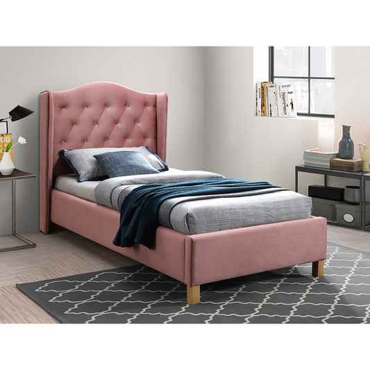Aspen Velvet gulta antīki rozā 90x200cm - N1 Home