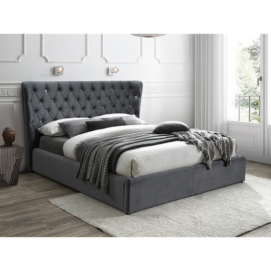 Carven Velvet gulta pelēka 160x200cm - N1 Home