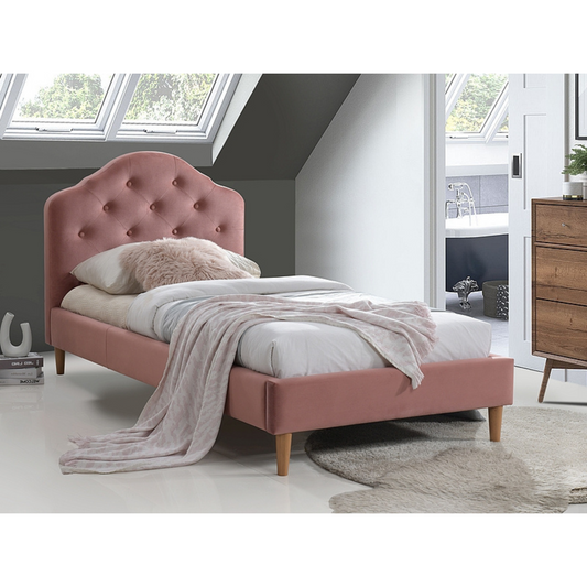 Chloe Velvet gulta antīki rozā 90x200cm - N1 Home