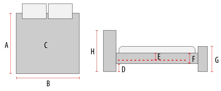 Barselonas auduma gulta pelēka 160x200 cm - N1 Home